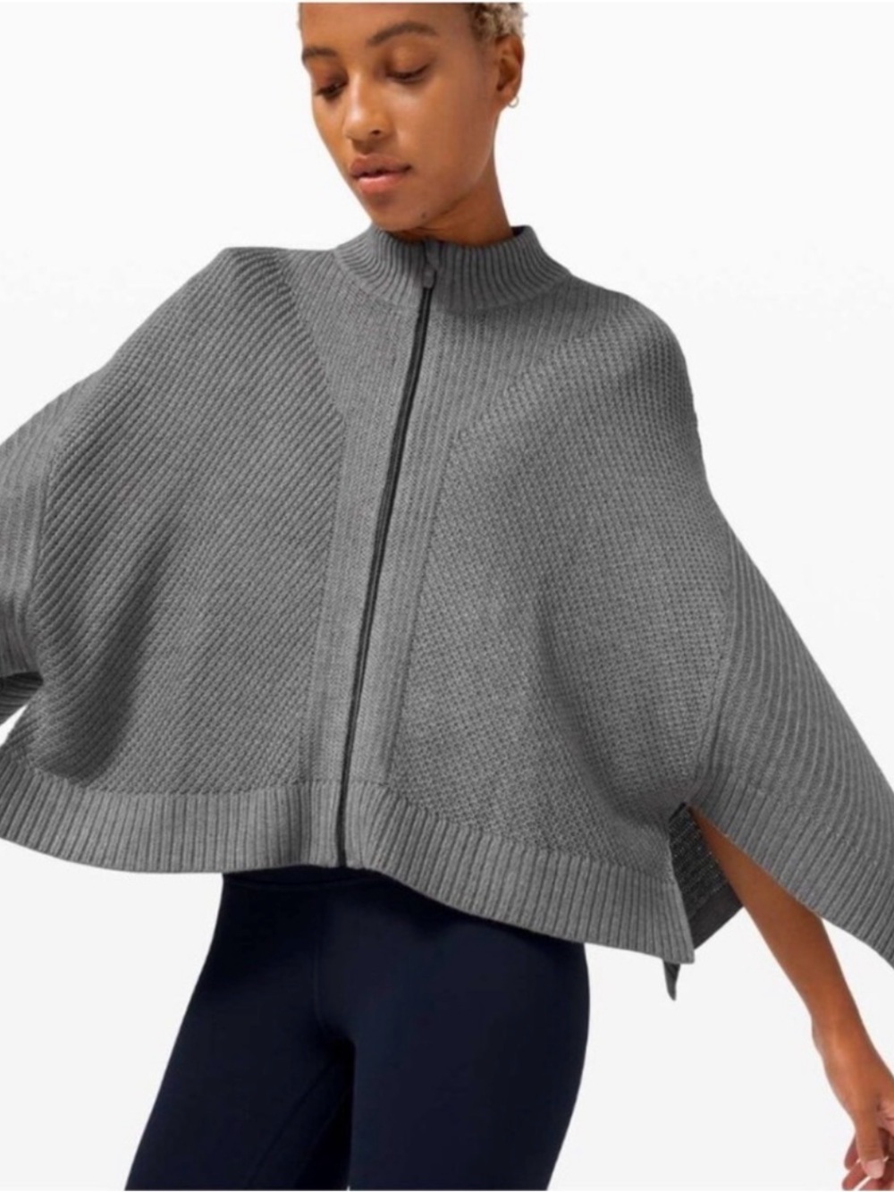 Gray Cashmere blend Softer Still Shawl/Sweater-- Brand: Lululemon